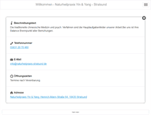 Tablet Screenshot of naturheilpraxis-stralsund.de